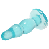 Doc Johnson Crystal Jellies Novice Pop Plug, 4 in Teal - DJ0283-19-CD