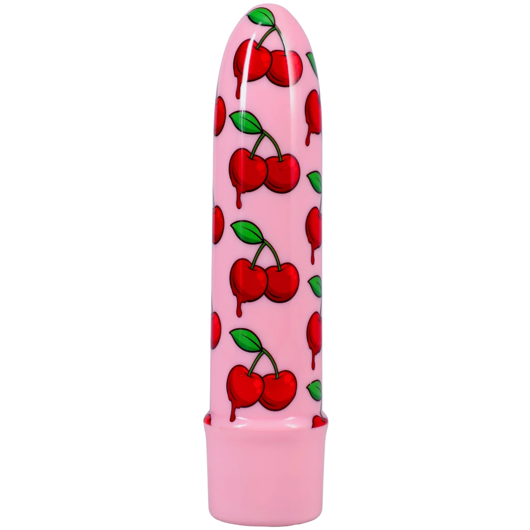 Doc Johnson Goodhead Buzz Buddies 5-Inch Multi-Speed Vibe (Cherries) - DJ1370-02-CD