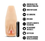 Blush Enlust Sabrina Male Masturbator with Vibrating Bullet — Beige, 7 in - BL-72723