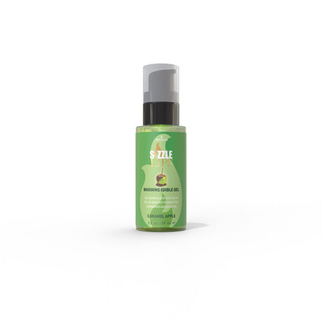Sensuva Sizzle Lips Caramel Apple Edible Warming Massage Gel, 2oz - SEN-VL415