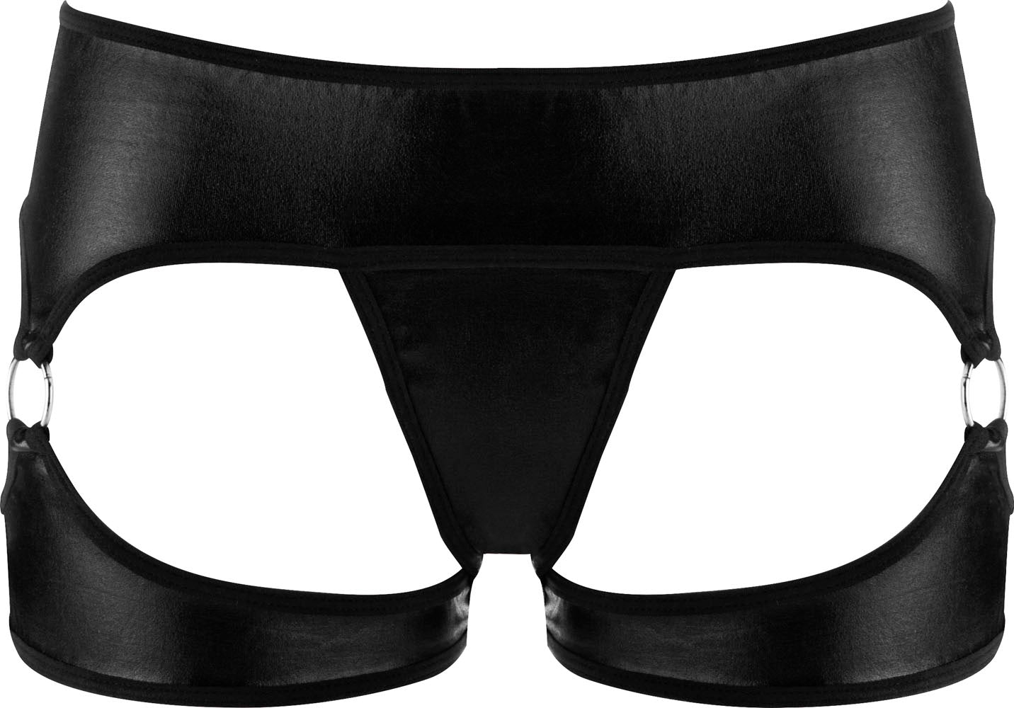 Exotic Vibrating Panty W / Wireless Remote Control Bullet and Metal Rings - Black by Shots
