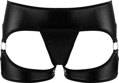 Exotic Vibrating Panty W / Wireless Remote Control Bullet and Metal Rings - Black by Shots