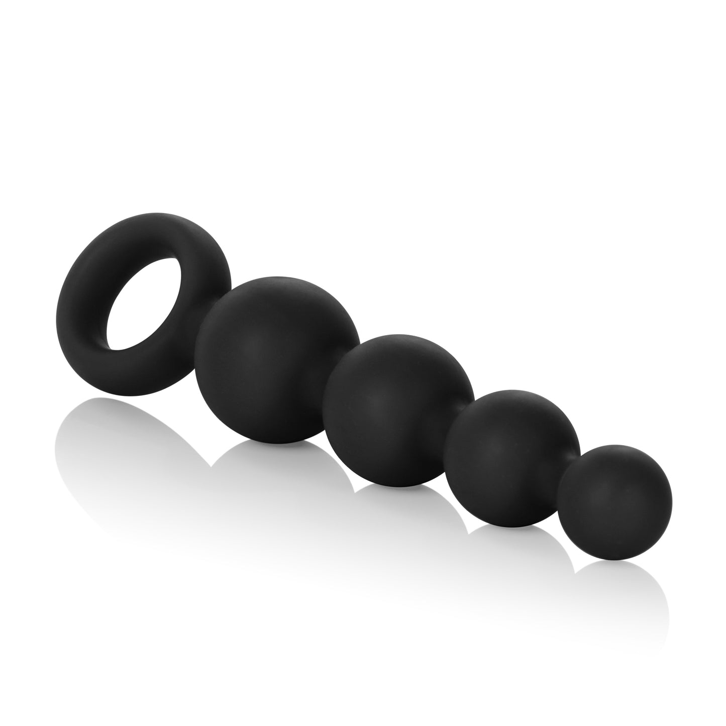 Silicone Booty Beads - Black by CalExotics
