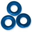 Oxballs Fat Willy 3-Pack Jumbo C-Rings — Space Blue - OX-3065-SPC
