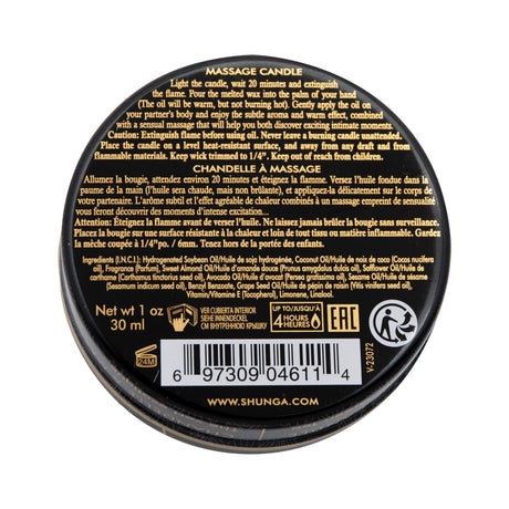 Shunga Mini Massage Candle, Exotic Green Tea — 1 fl. oz. - SHU4611