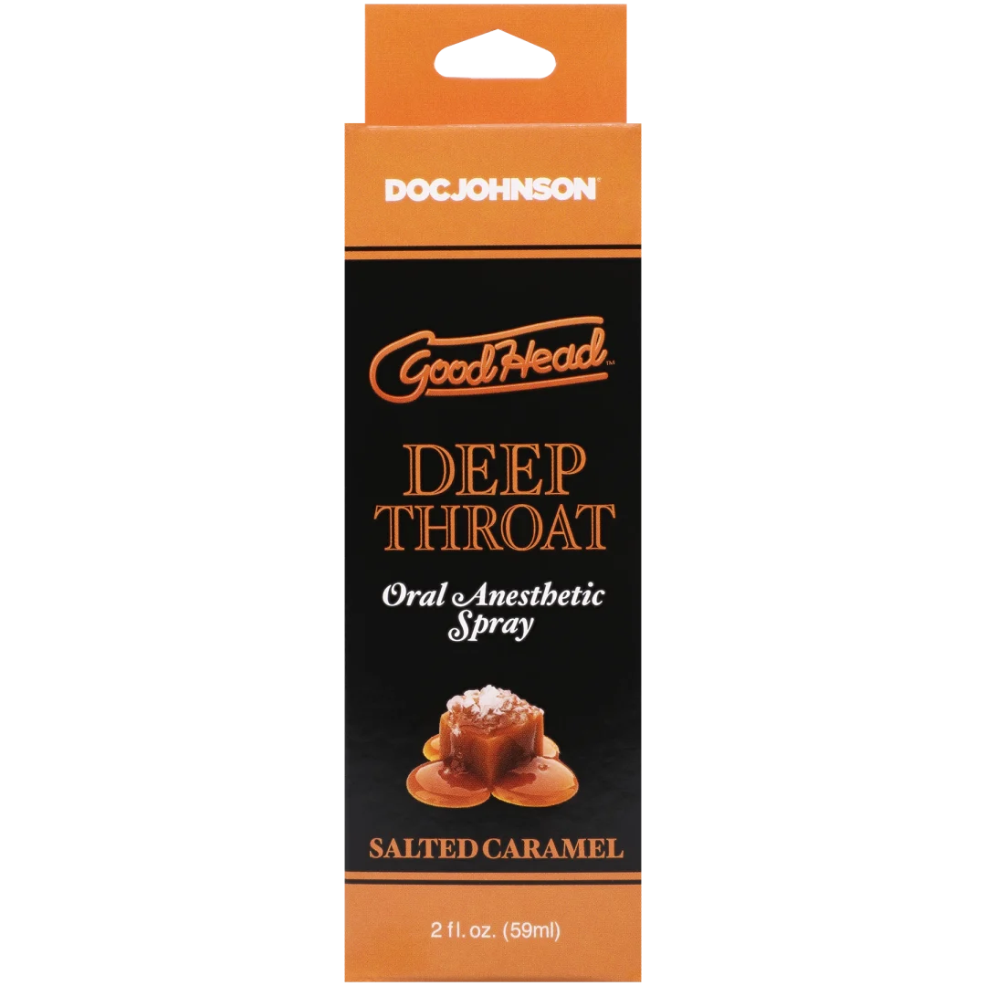 Doc Johnson GoodHead Deep Throat Spray — Salted Caramel, 2 fl. oz. - DJ1366-05-BX