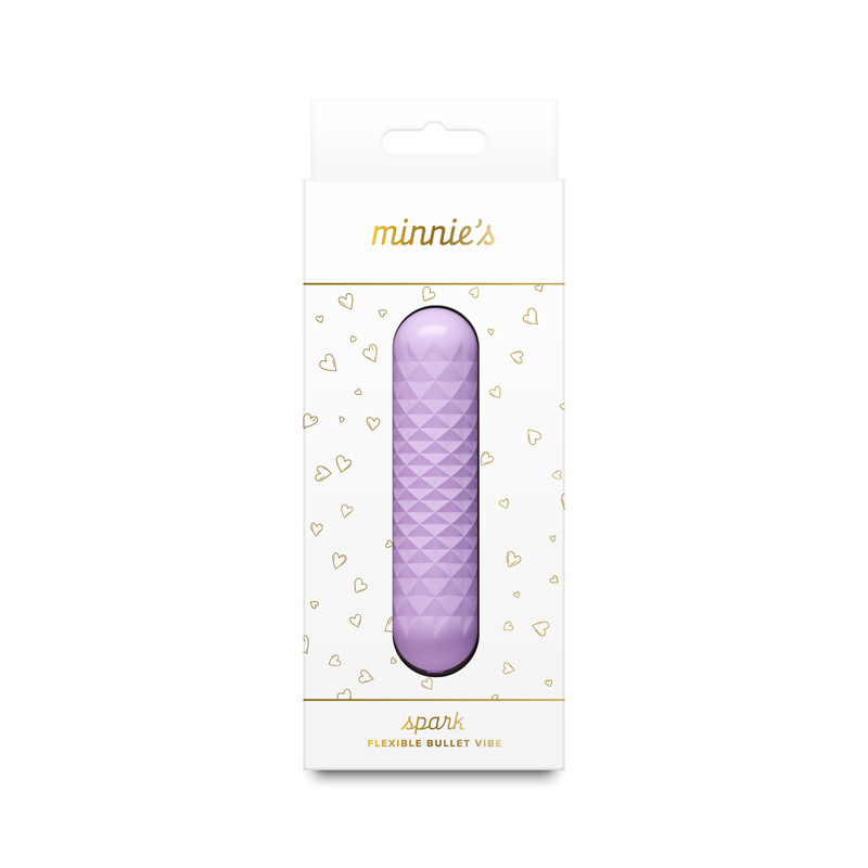 nsnovelties Minnie's Spark Compact Rechargeable Bullet Vibe — Purple - NSN-0310-35