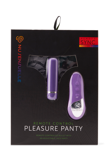 Nu Sensuelle Pleasure Panty — Purple Remote-Control Panty Vibrator - BT-W55PU