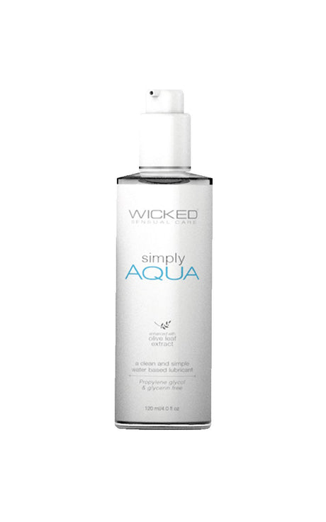 Wicked Sensual Care Simply Aqua Water-Based Lubricant, 4 fl oz - WS-91104