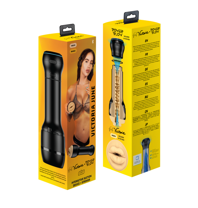 Kiiroo PowerBlow & FeelVictoria June Mouth Stroker Combo - KR2946