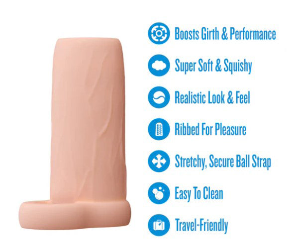 Blush Performance 3.5 Inch Enhancement Sleeve — Beige - BL-26823