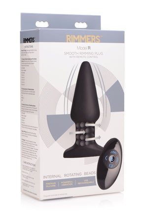 XR Brands R Smooth Rimming Plug with Remote Control - RM-AF483