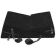 XR Brands Bondage Wedge Pillow Set — Black, 2 Cushions with Restraint Accessories - BB-AH180