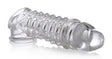 XR Brands 1.5-Inch Clear Penis Enhancer Sleeve - SM-AG576CLEAR