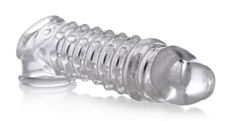 XR Brands 1.5-Inch Clear Penis Enhancer Sleeve - SM-AG576CLEAR