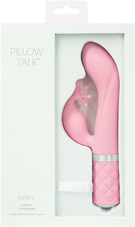 BMS Factory Pillow Talk Kinky Pink Dual-Motor G-Spot & Clitoral Vibrator - BMS-96616