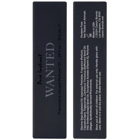 Pure Instinct Wanted Pheromone Perfume Oil — 10.2 ml - PIN4102-10