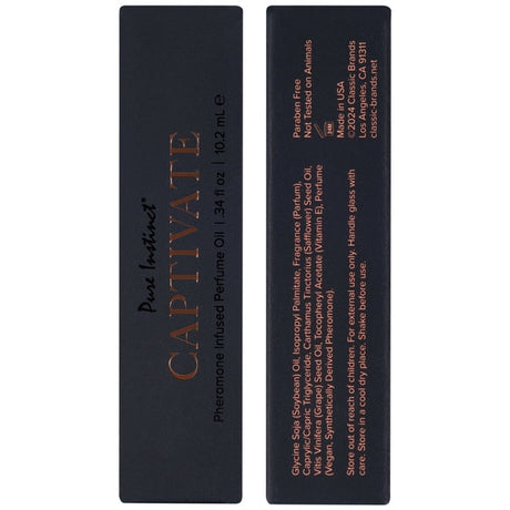 Pure Instinct Captivate Pheromone Perfume Oil, 10.2ml - PIN4103-10
