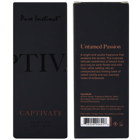 Pure Instinct Captivate Pheromone Perfume for Men, 60ml - PIN6003-60