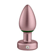 Femme Funn Bougie Plug — Anodized Aluminum Butt Plug, Rose Gold (3.5" x 1.3") - FF-1052-08