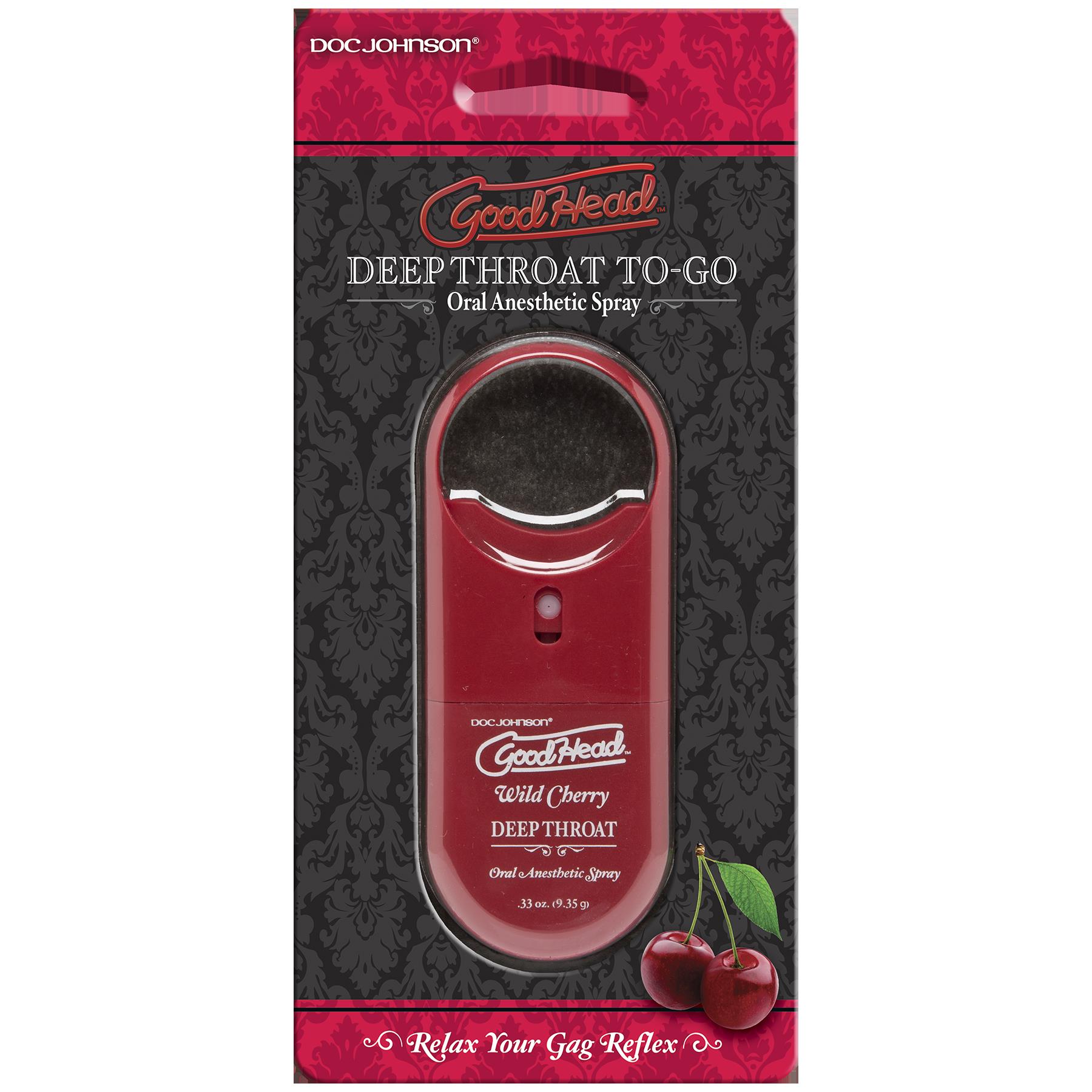 Goodhead to Go Deep Throat Spray - Wild Cherry by Doc Johnson