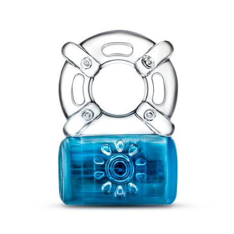 Blush Pleaser Rechargeable Vibrating C-Ring — Blue - BL-31912