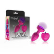 Viben Twila Twirling Light-Up Vibrating Anal Plug with Purple Gem & Pink Heart Remote - VB-CC9159