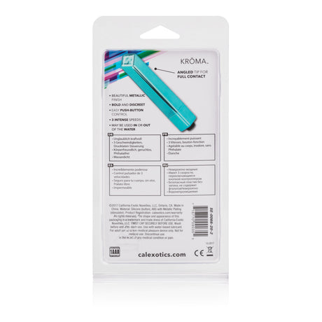 CalExotics Kroma Bullet Vibrator — Teal, 4 in - SE0066202