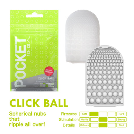 Tenga Pocket Click Ball Disposable Sleeve with Sample Lubricant - TN625