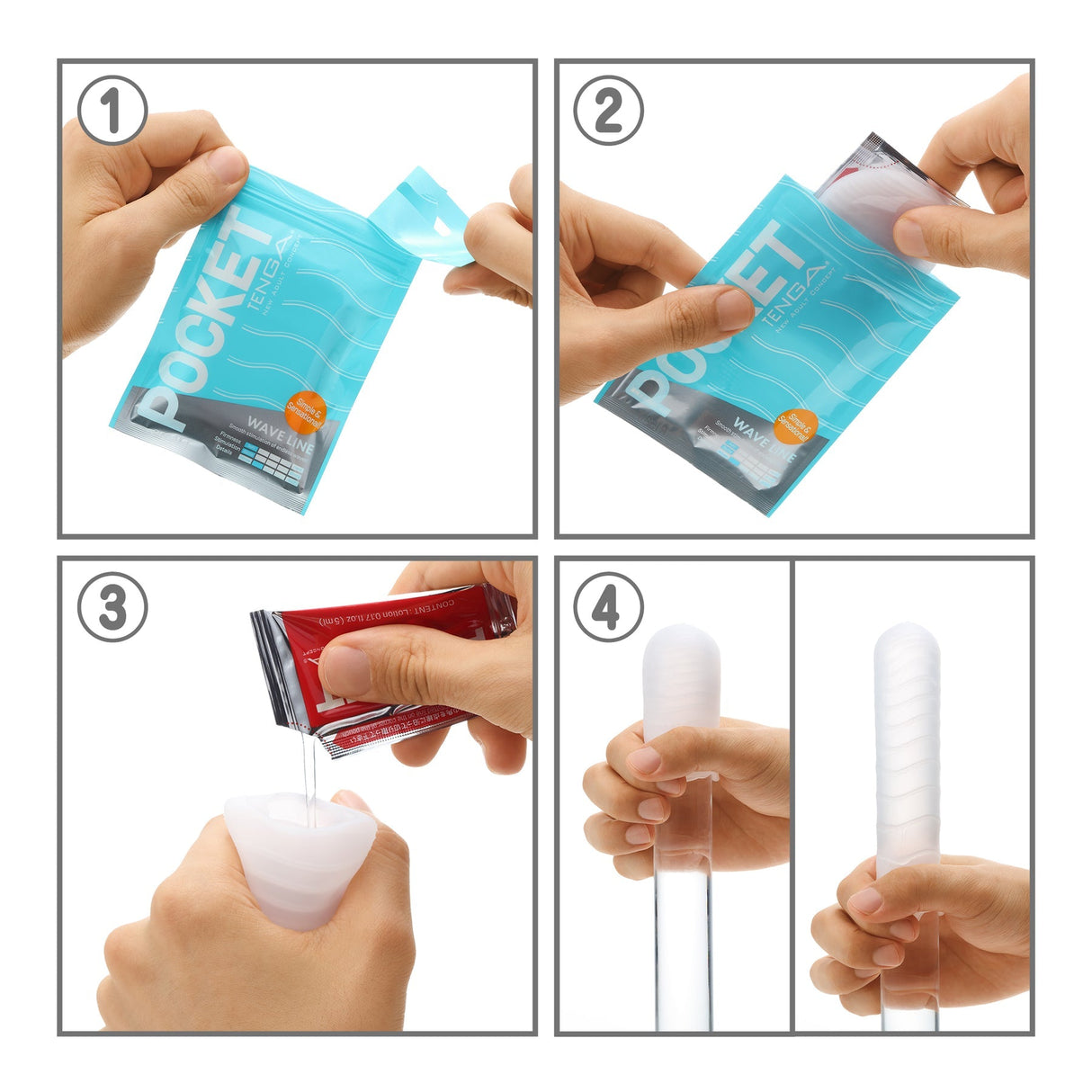 Tenga Pocket Click Ball Disposable Sleeve with Sample Lubricant - TN625