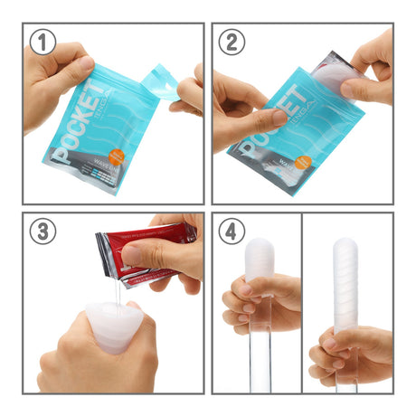 Tenga Pocket Click Ball Disposable Sleeve with Sample Lubricant - TN625