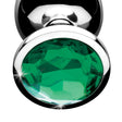 XR Brands Emerald Gem Anal Plug Set (Chrome, 3-Pack) - BTYS-AG190