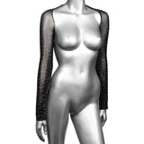 CalExotics Radiance Shoulder Shrug - Black with Rhinestone Accents - SE3000553