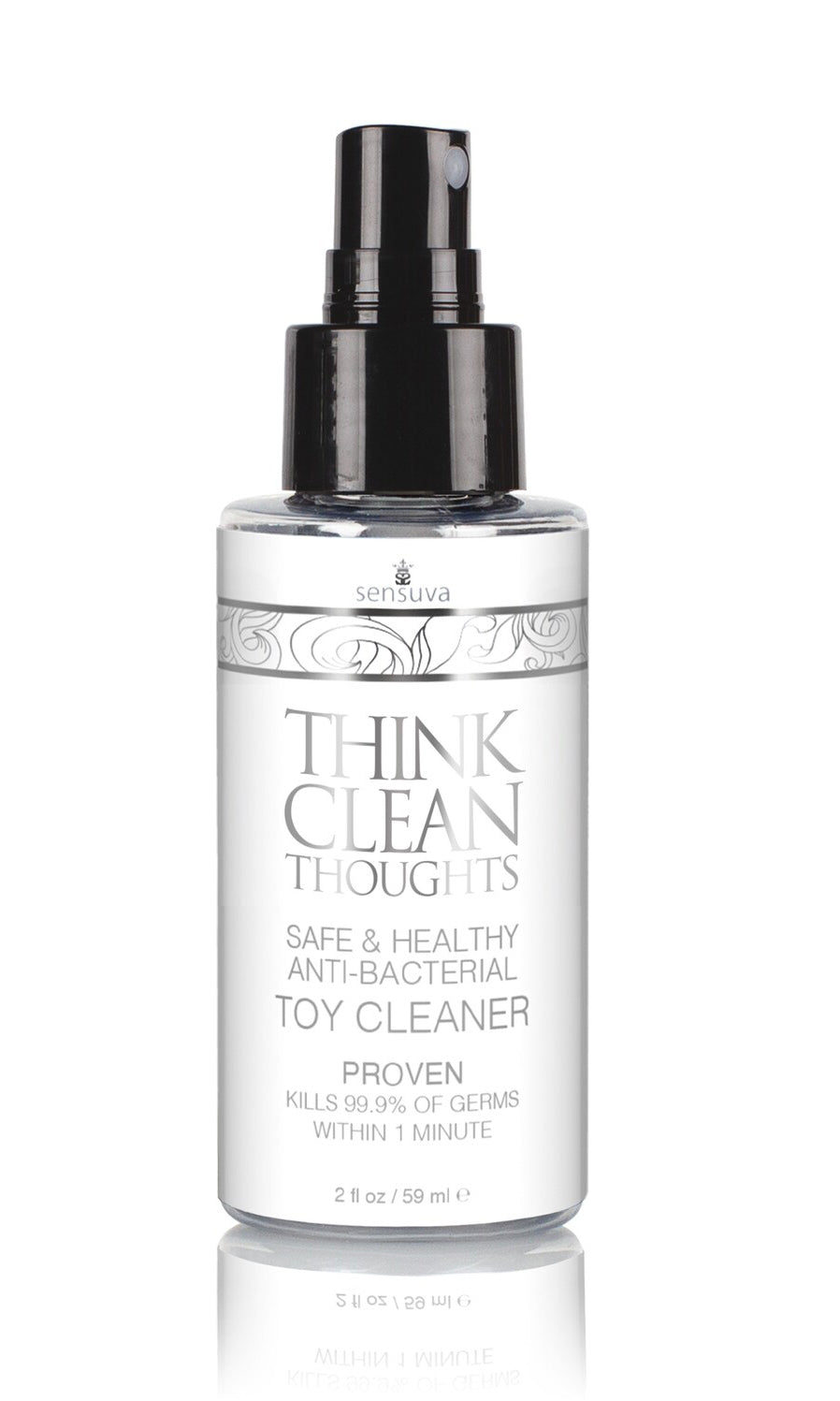 Sensuva Think Clean Thoughts Antibacterial Toy Cleaner — 2 fl. oz. - SEN-VL479