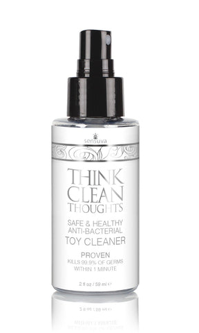 Sensuva Think Clean Thoughts Antibacterial Toy Cleaner — 2 fl. oz. - SEN-VL479