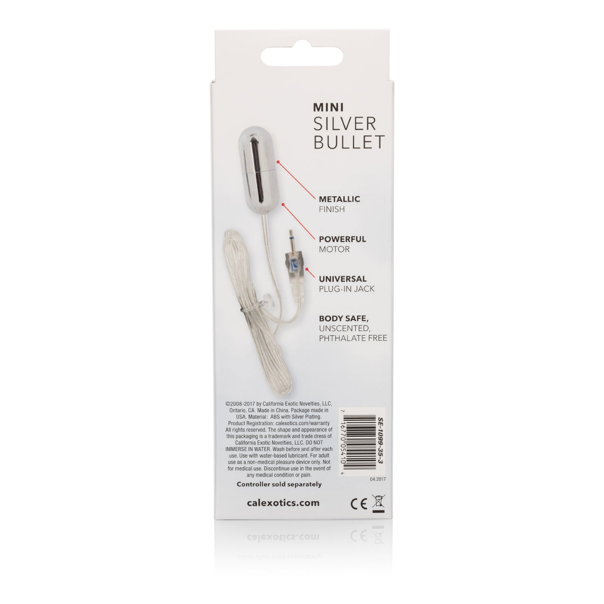 Sterling Collection Mini Silver Bullet by CalExotics