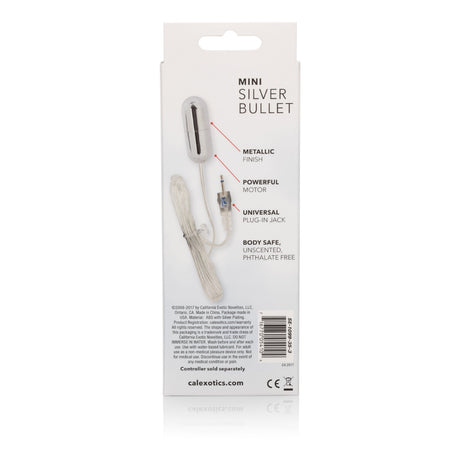 Sterling Collection Mini Silver Bullet by CalExotics