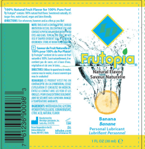 I.D. Lubricants Frutopia Banana Flavored Lubricant — 1 oz - ID-TBE-01