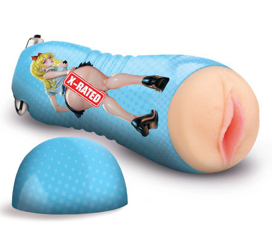 XR Brands Asuna School Girl Vibrating Stroker — Beige - HF-AH868