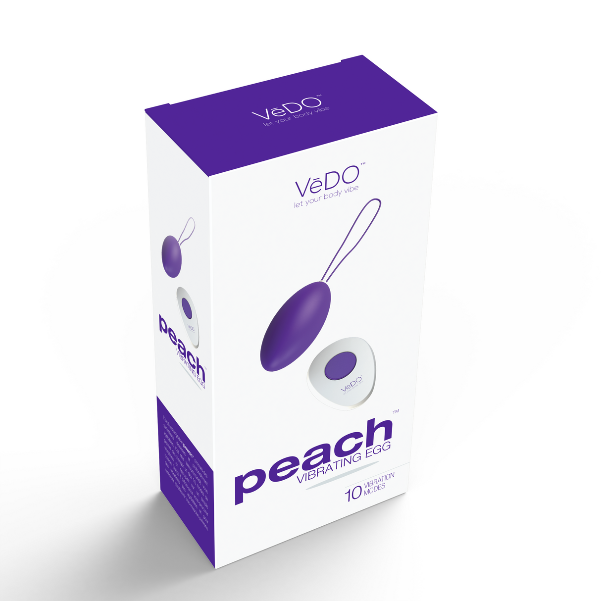 Peach Vibrating Egg - Into You Indigo by VeDO