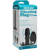 Doc Johnson Vac-U-Lock Vibrating Plug with Wireless Remote, Black - DJ1010-50-BX