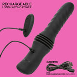 CalExotics Overdrive Waterproof Thruster — Black, Rechargeable Vibrator - SE4445803