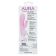 CalExotics Aura Thrusting Bunny Vibrator — Pink, 3.5 in Shaft - SE0648493