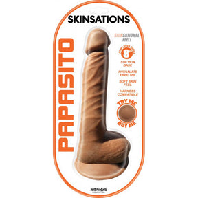 Hott Products Skinsations Latin Lover 8-Inch Realistic Dildo with Suction Base - HTP2994
