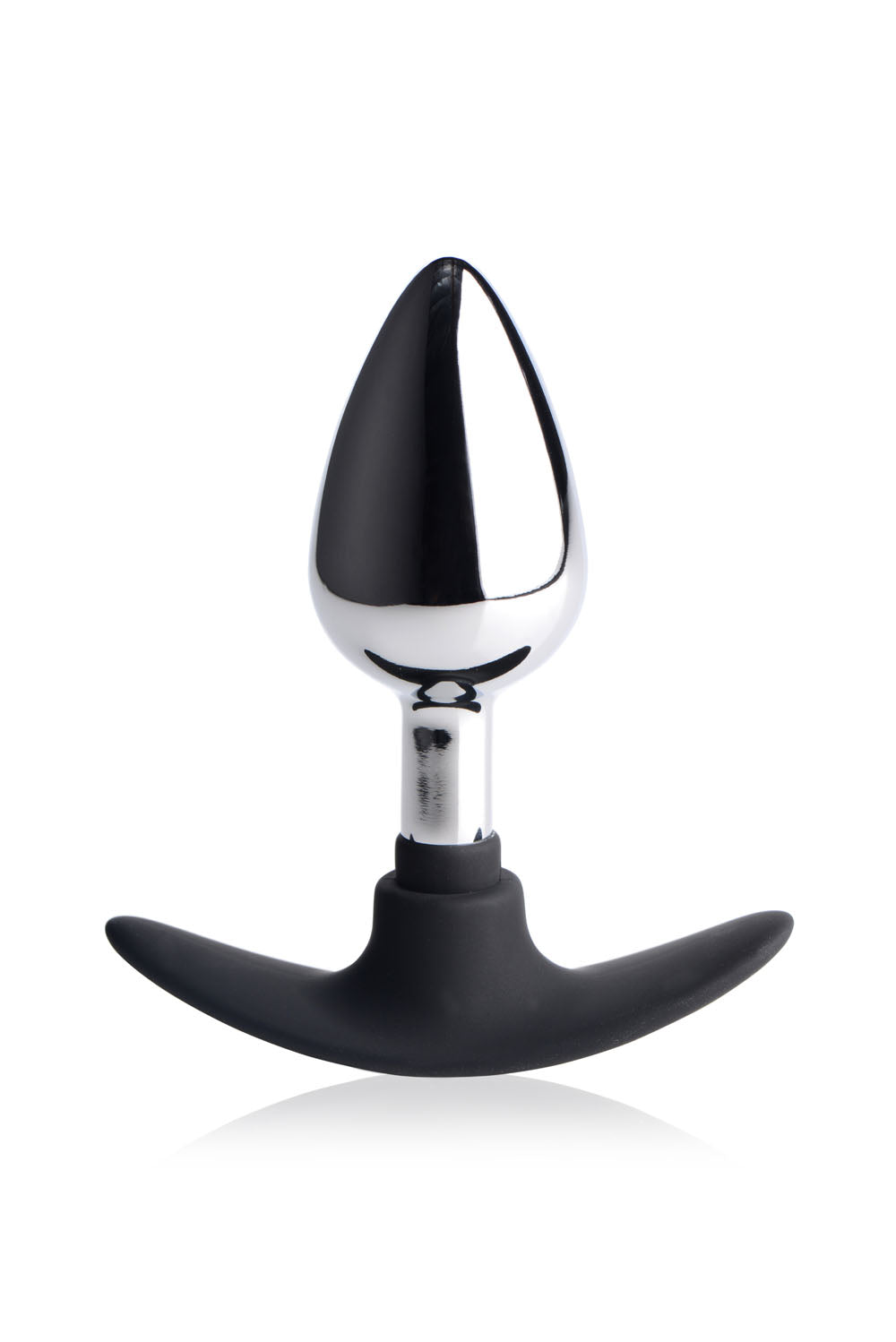 "Dark Invader Metal and Silicone Anal Plug - Medium - MS-AD343-MED"