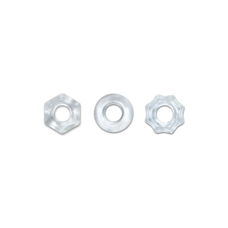 nsnovelties Renegade Chubbies Stackable Elastic Rings, Clear - NSN1111-11
