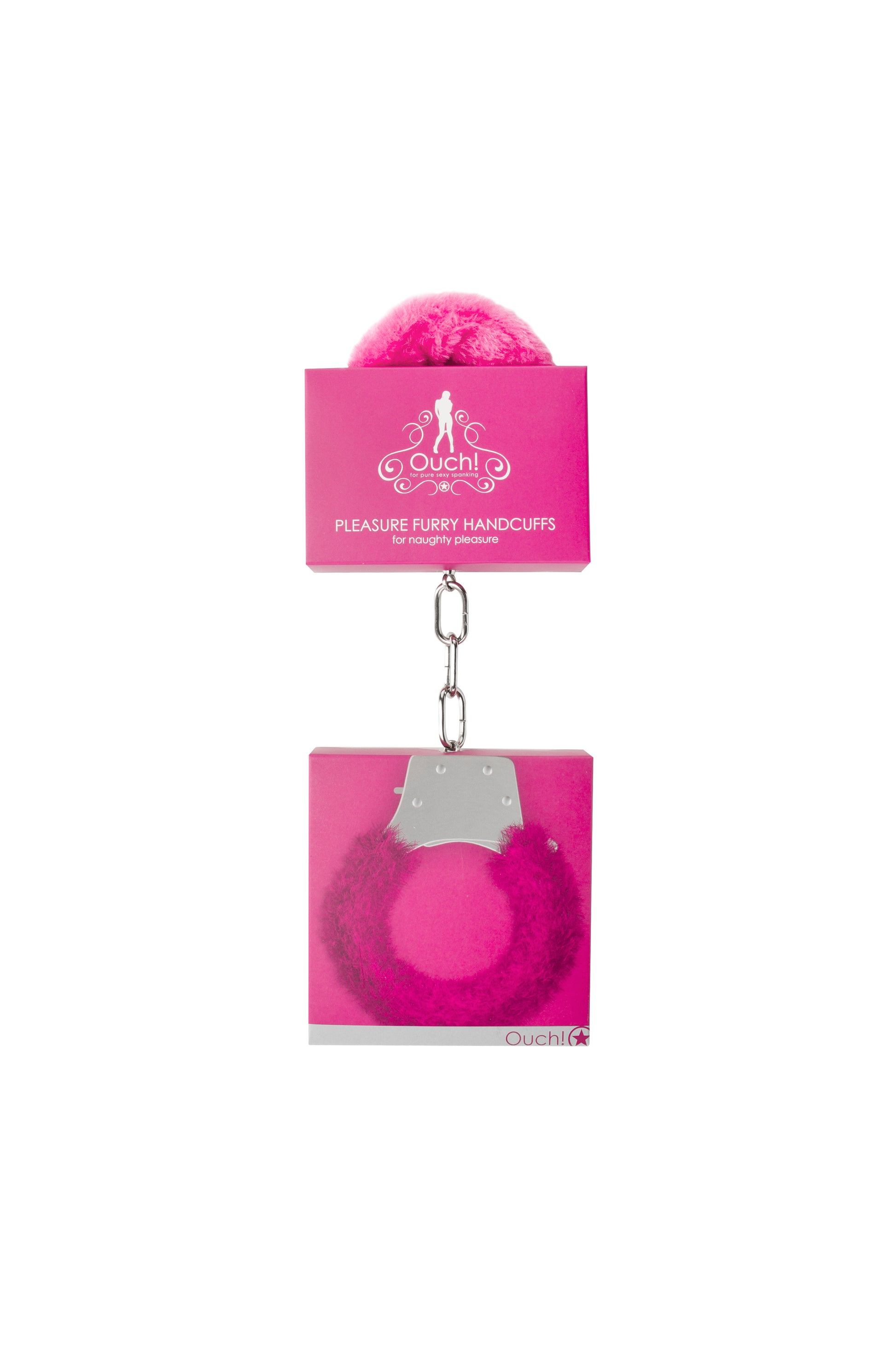 Pleasure Furry Handcuffs - Pink by Shots