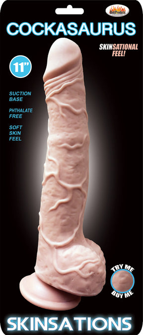 Hott Products Skinsations Cockasaurus 11 Inch Dildo - HTP3125