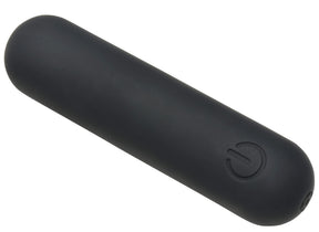 XR Brands Flexible Silicone Bullet Vibrator, Black - BNG-AH717-BLK