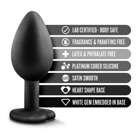 Temptasia - Bling Plug - Small - Black by Blush